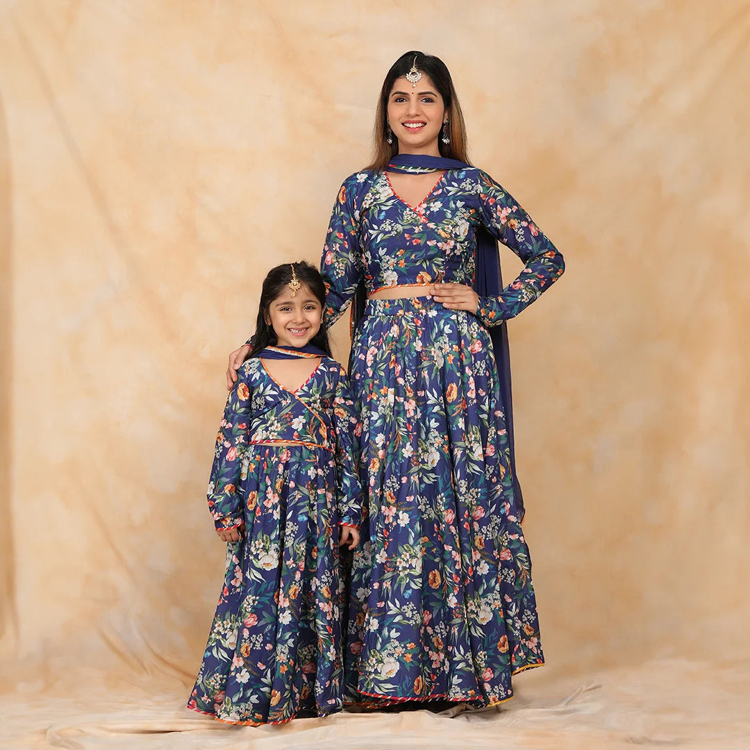 Lehenga Mother And Daughter Dress Matching Lehenga Mom And