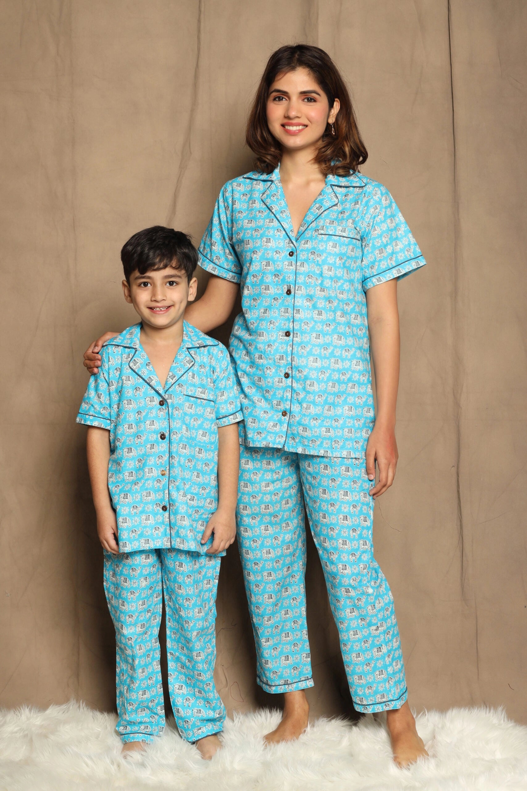 Mother and deals son matching pyjamas