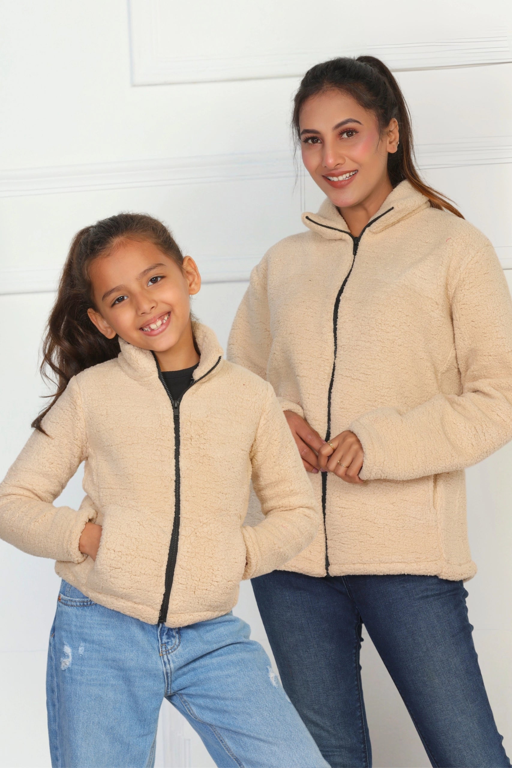 Mother and daughter winter outfits on sale