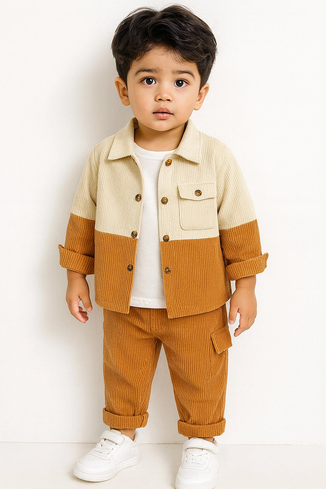 Casual Cotton Overshirt & Trouser Co-ord Set
