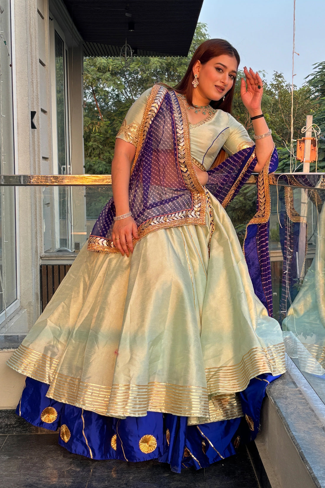 Rooh Kali Lehenga Set  For Women