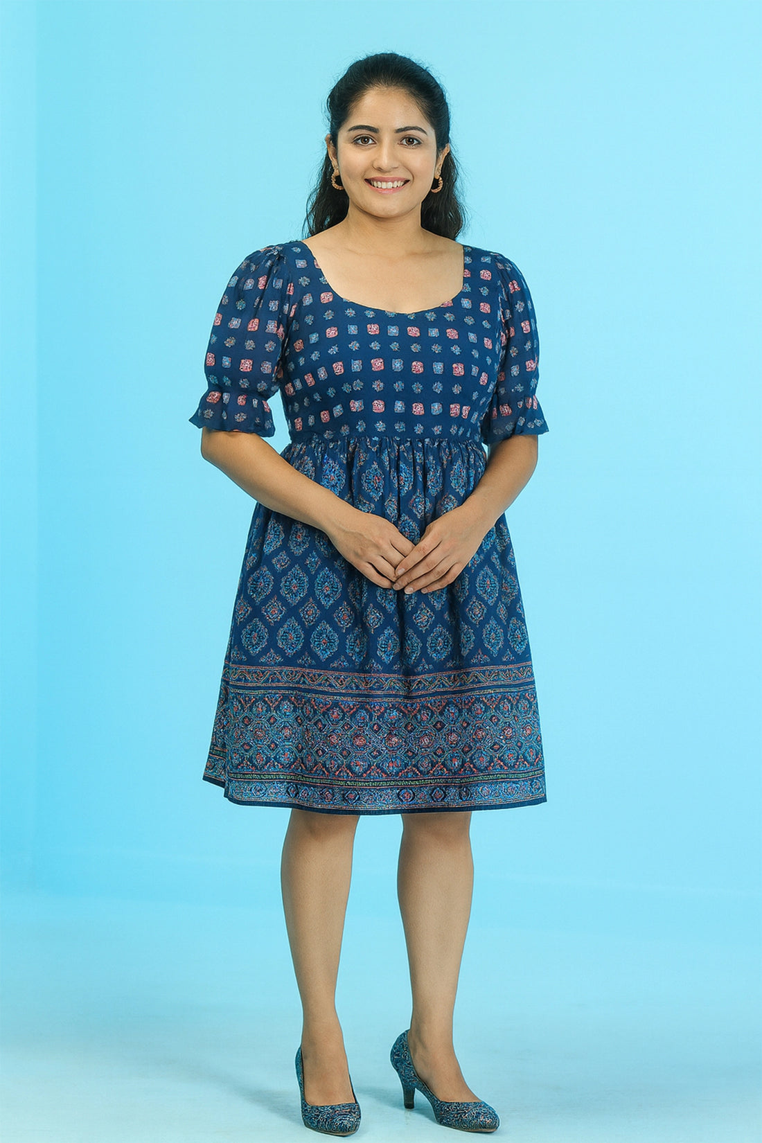 Navy And Blue Rhea Dress Set