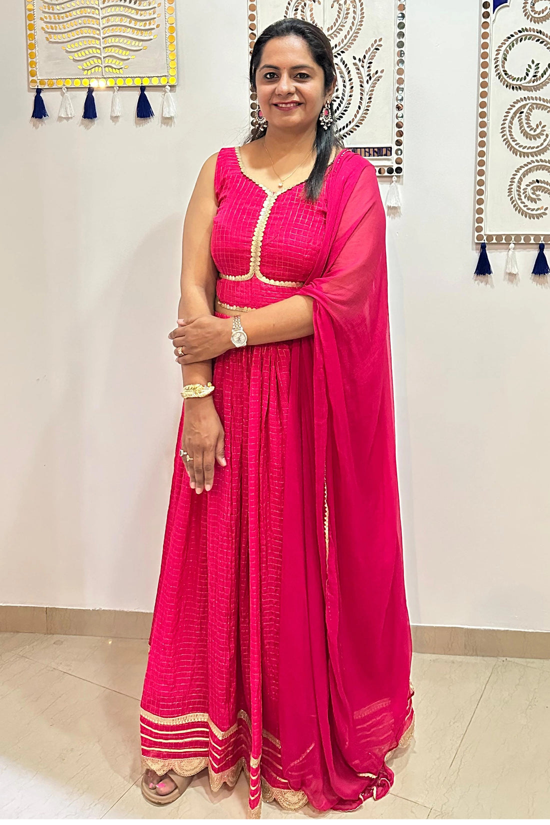 Fuchsia Rutba Women Set