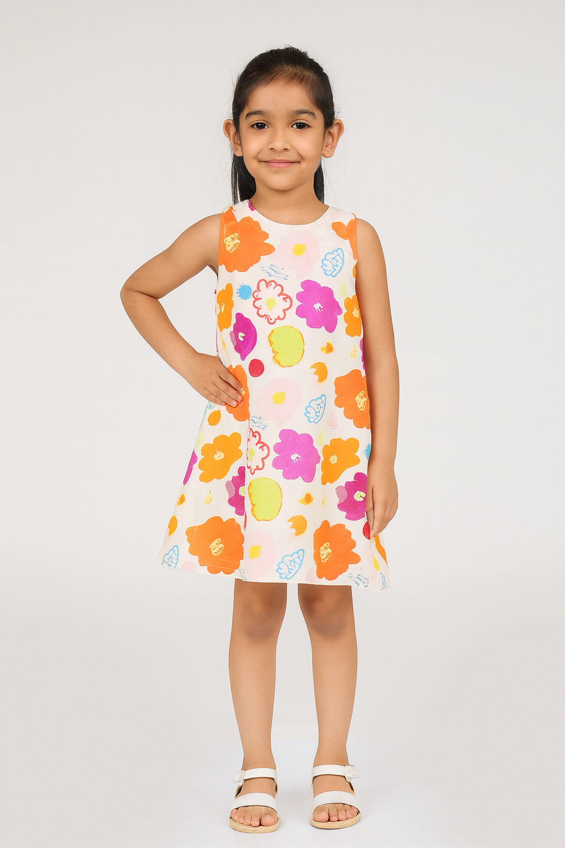 Floral Fun A-line Dress