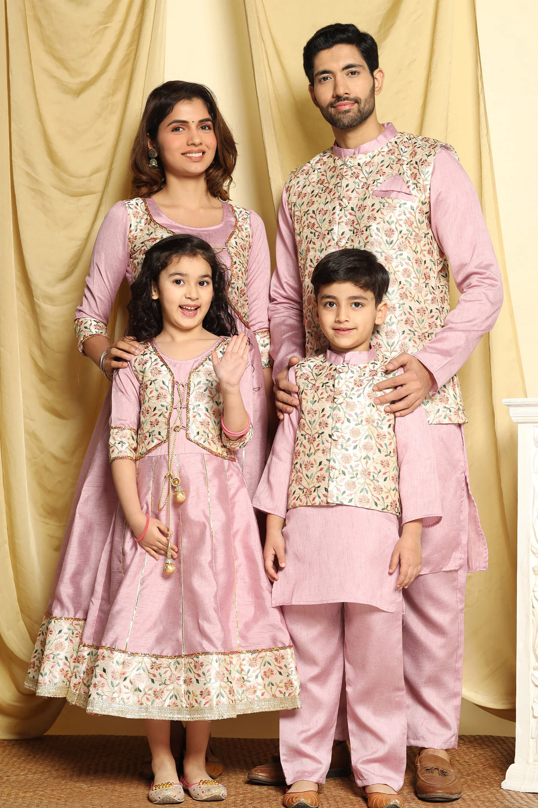 Mauve Anarkali Gown For Girl