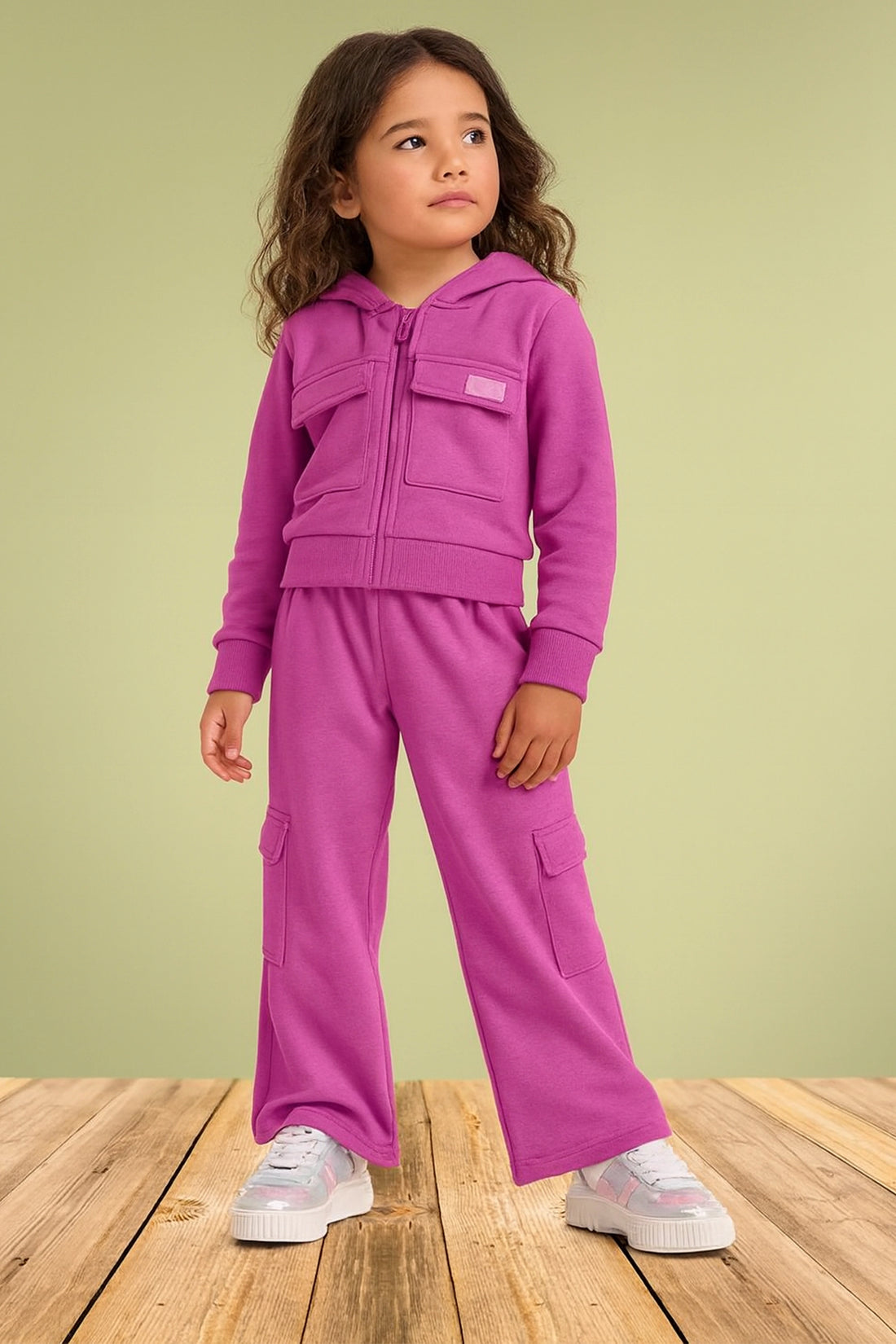Fuchsia Coords Jacket with Pyjama Set
