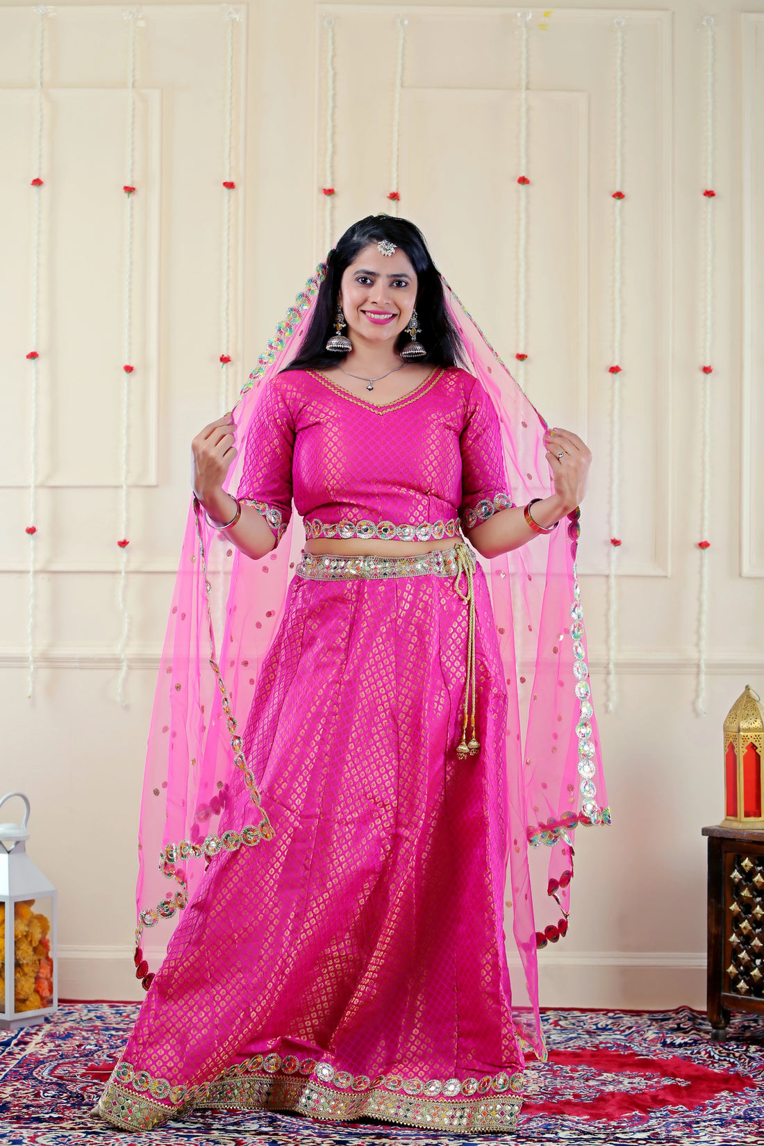 Fuschia Pink Lehenga Choli