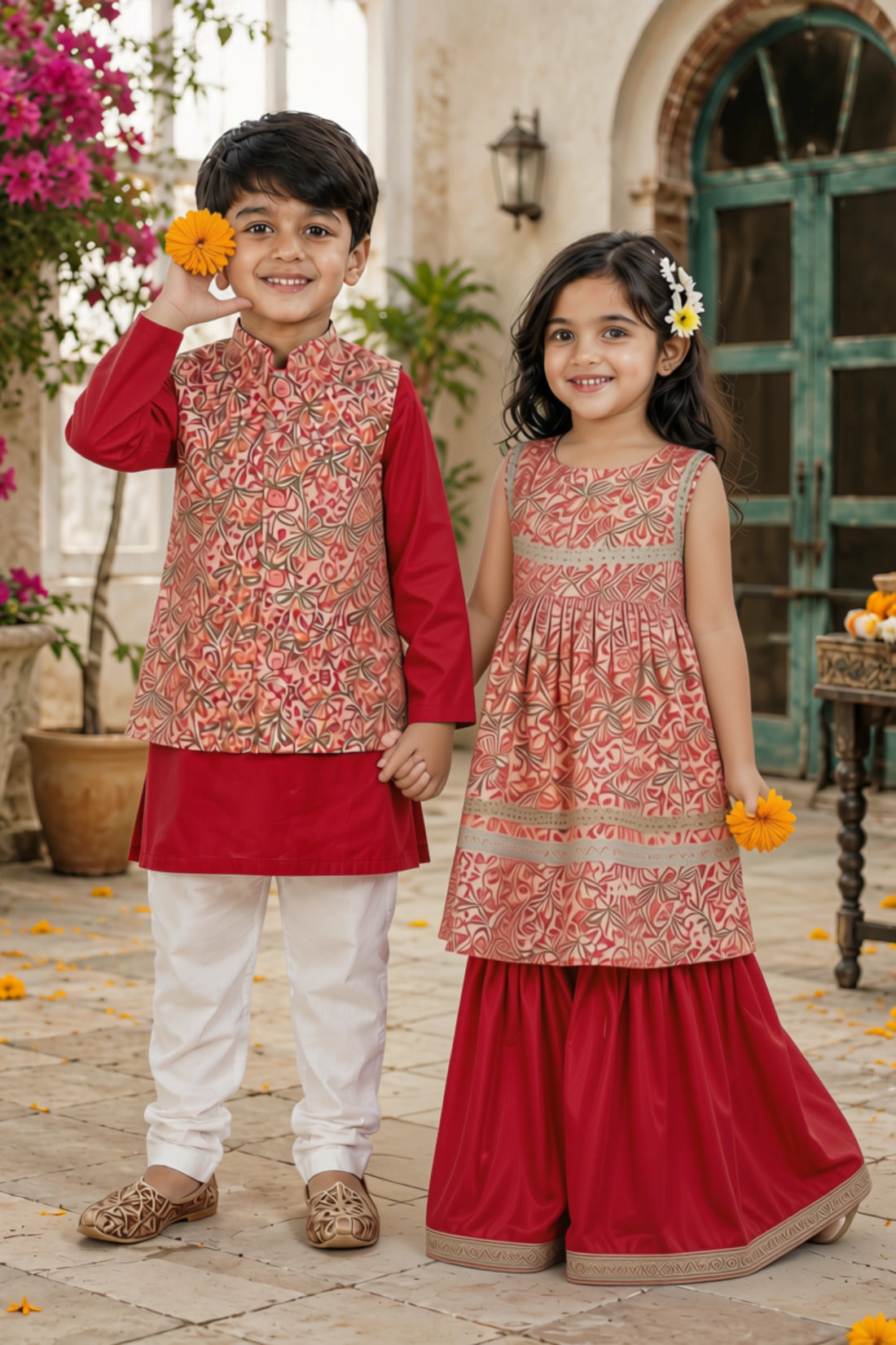 Phoolwari Brother & Sister Set