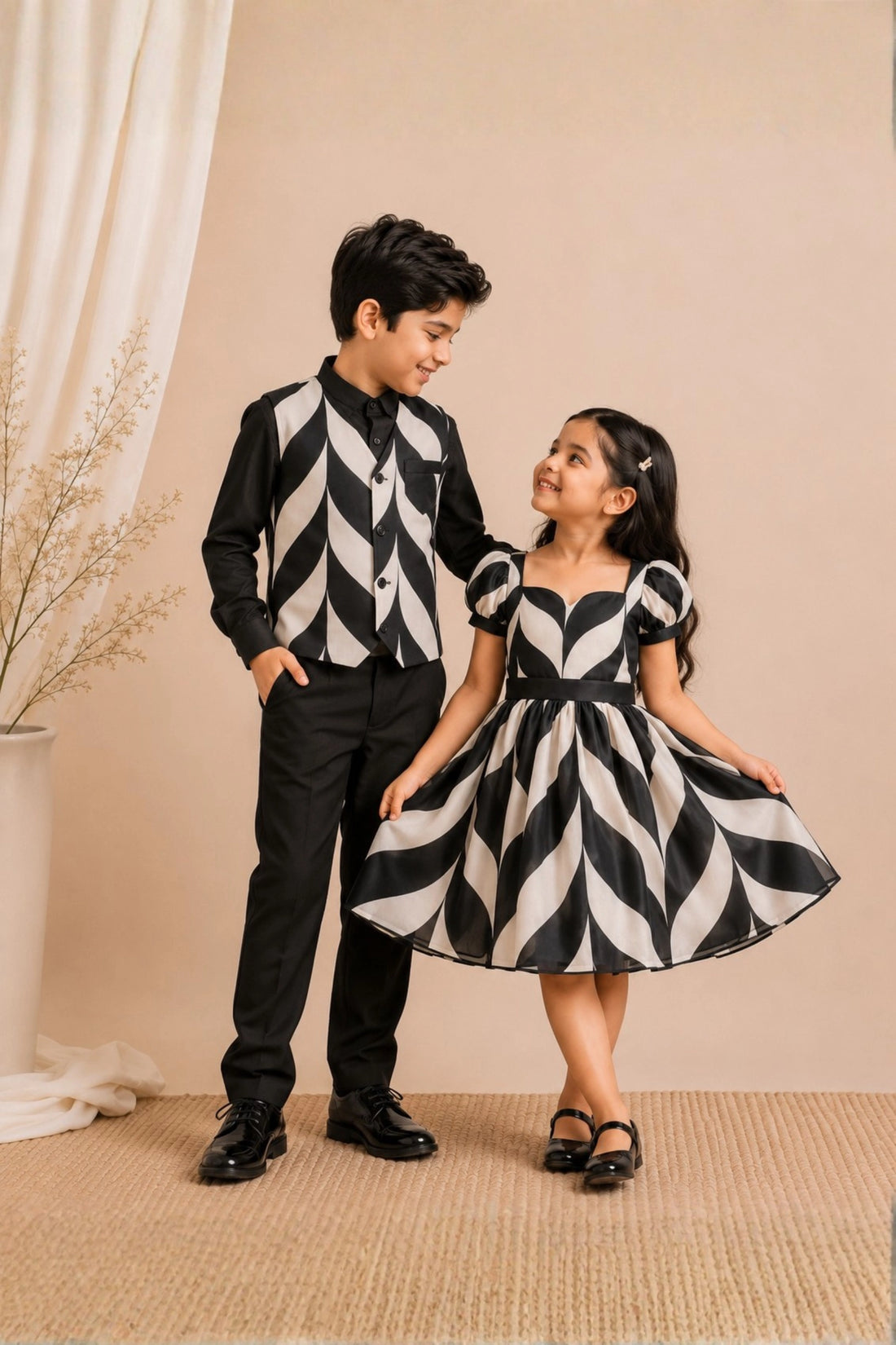 Ebony Wave Sibling Set