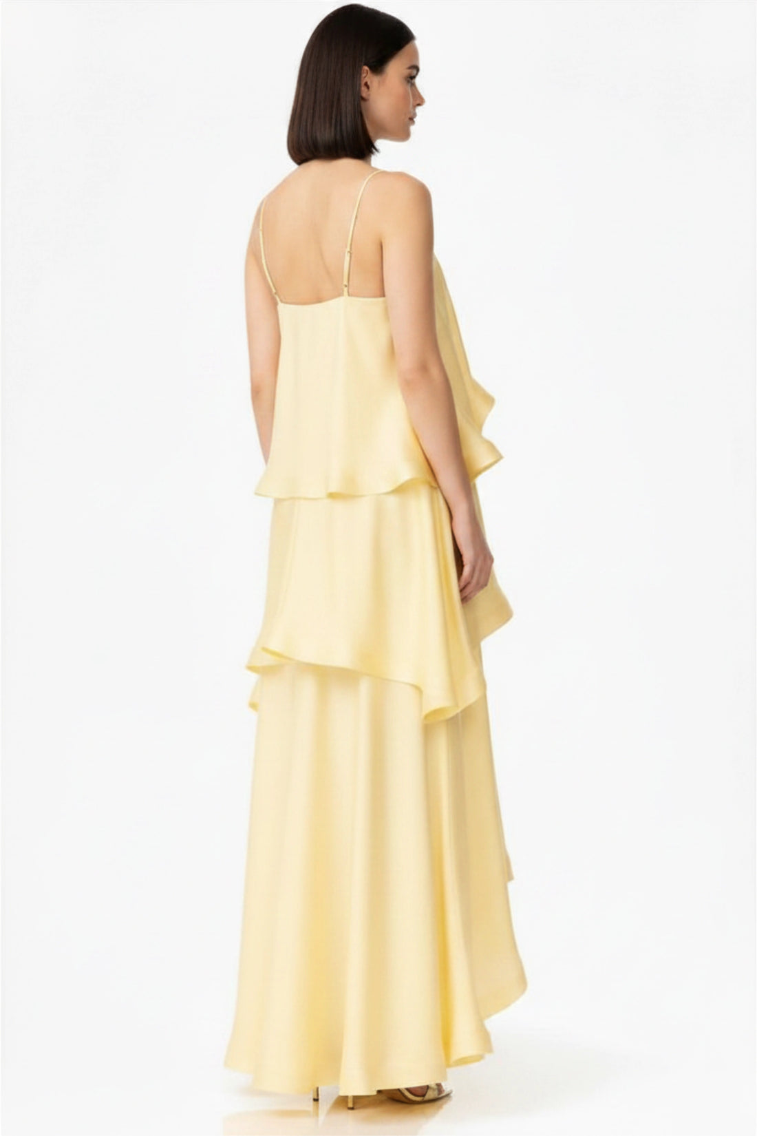 Cascade Luxe Dress – Butter Yellow