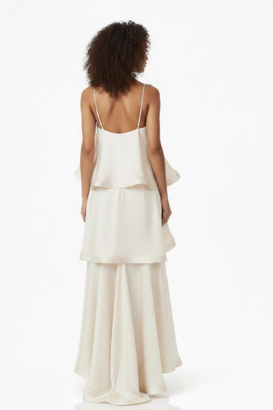 Cascade Luxe Dress – Ivory