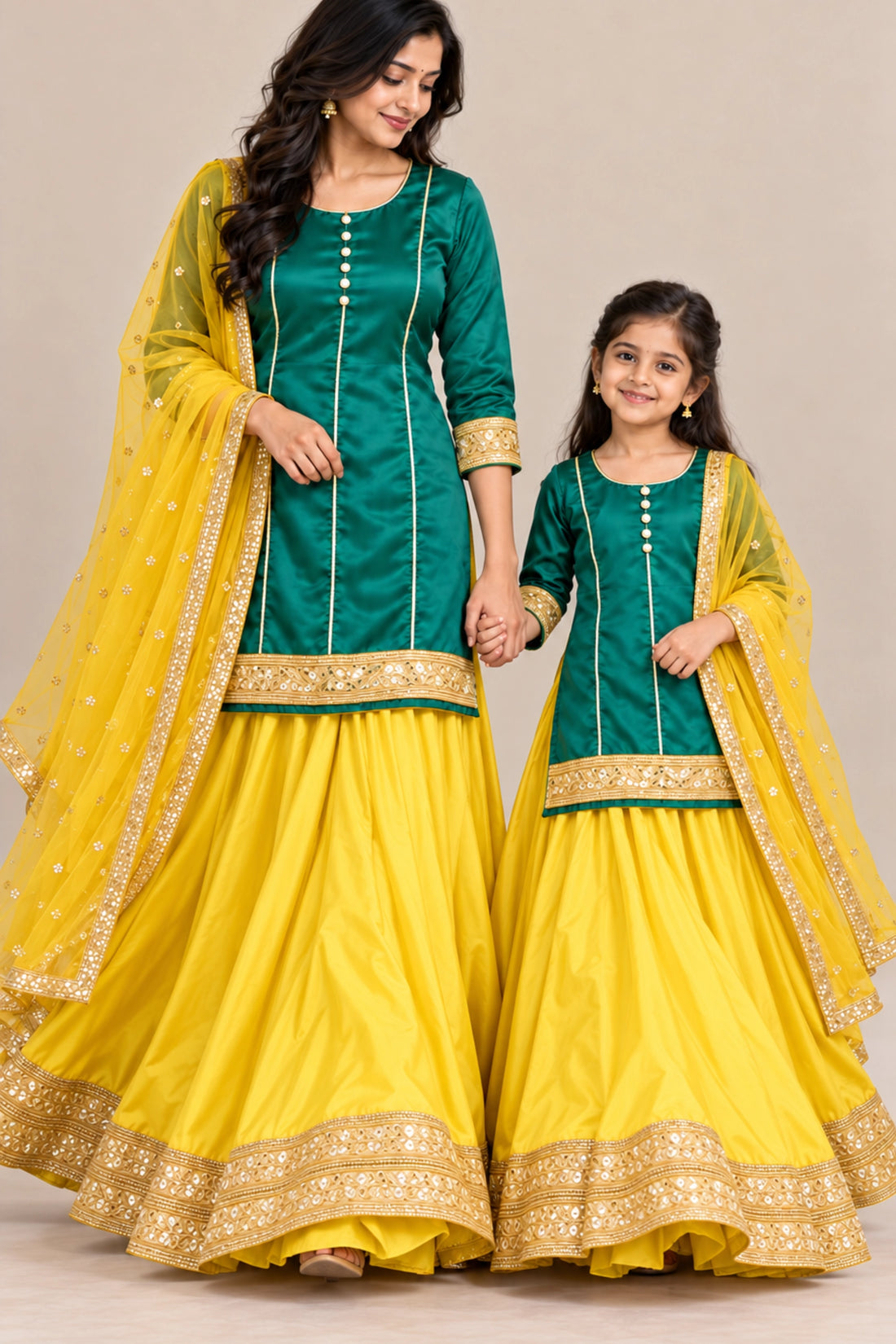 Festive Glow Mom & Daughter Set