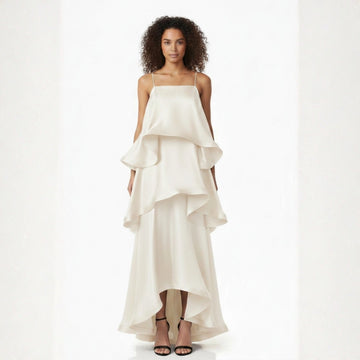 Cascade Luxe Dress – Ivory