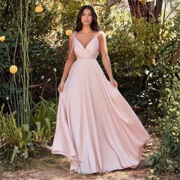 Aurelia Drape Gown – Blush Rose