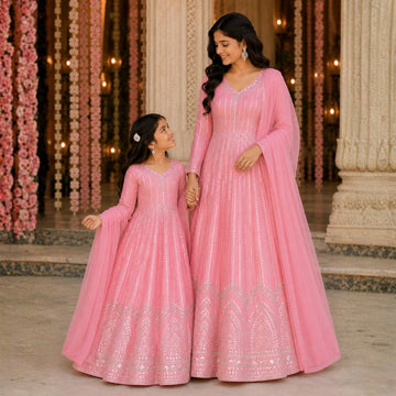 Mishka Mirror Work Anarkali