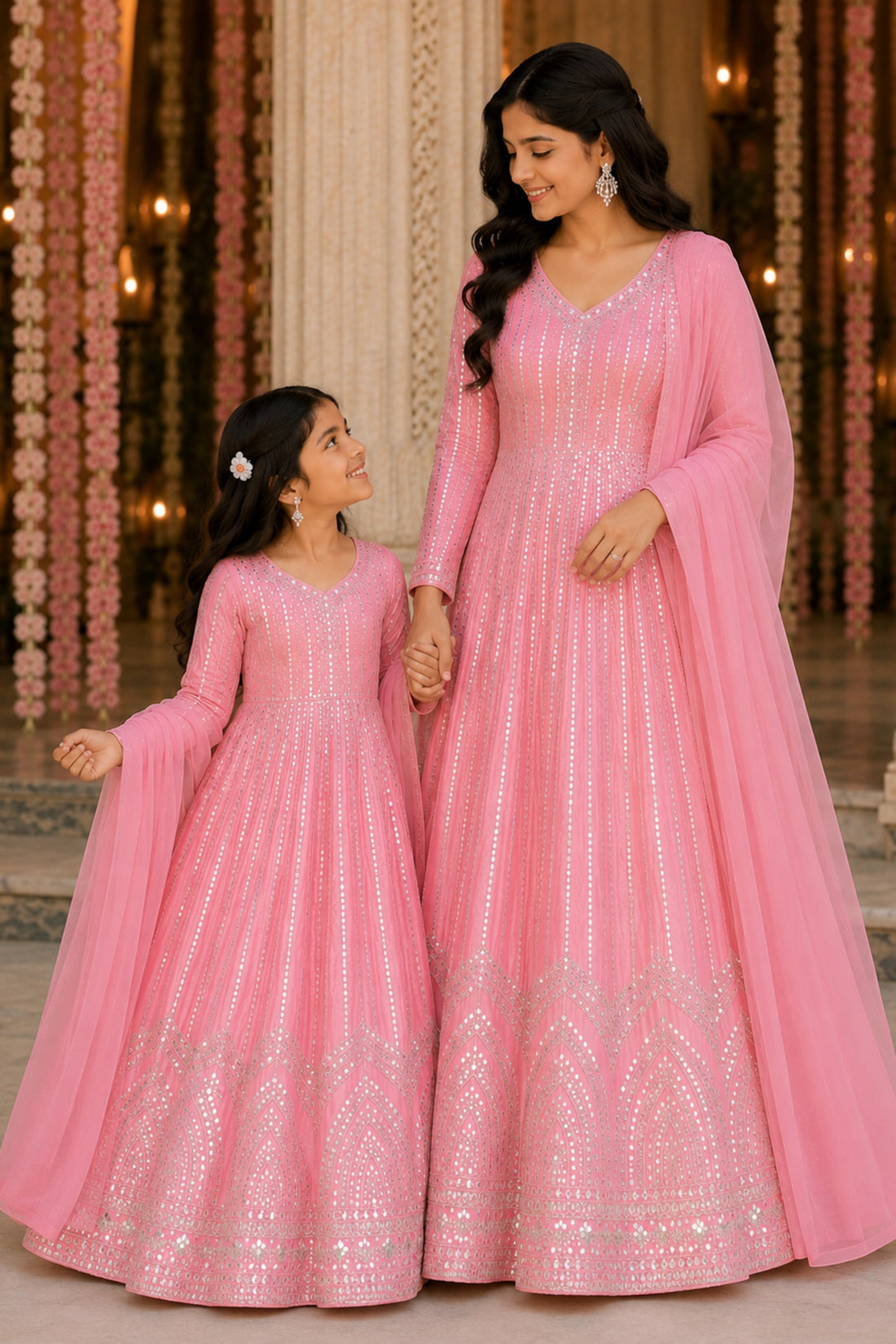 Mishka Mirror Work Anarkali