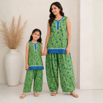 Meadow Blue Mom & Daughter Co-ord Set