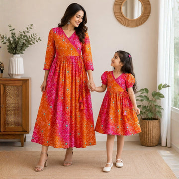Bandhani Bloom Dress Set
