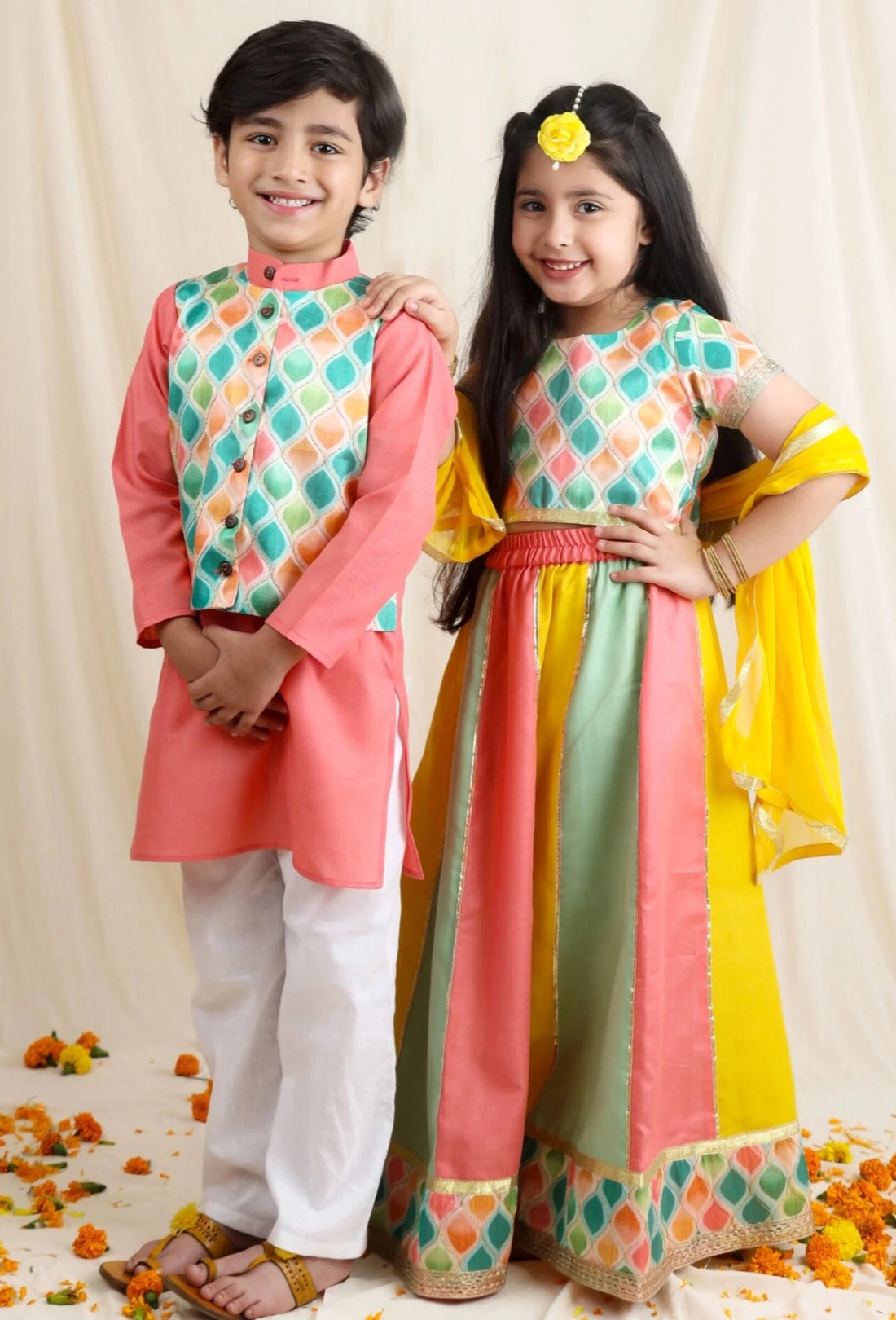 Brother and sister same dress discount