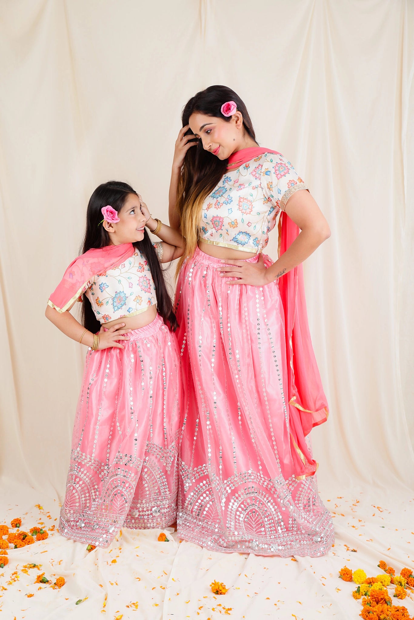 Lehenga for hot sale mother and daughter