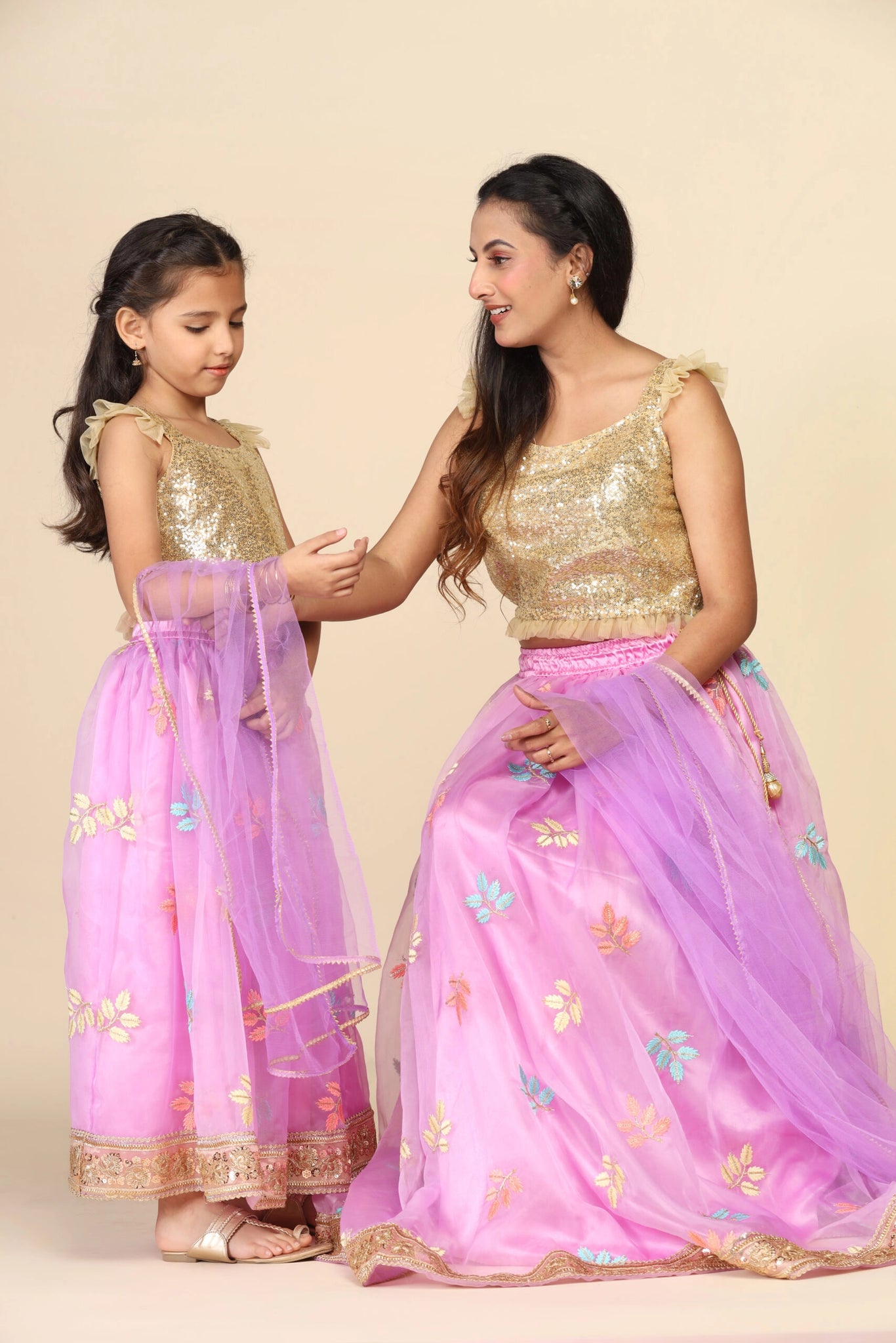 Mom And Daughter Matching Lehenga – Nepmart | Your Saree & Lehenga shop
