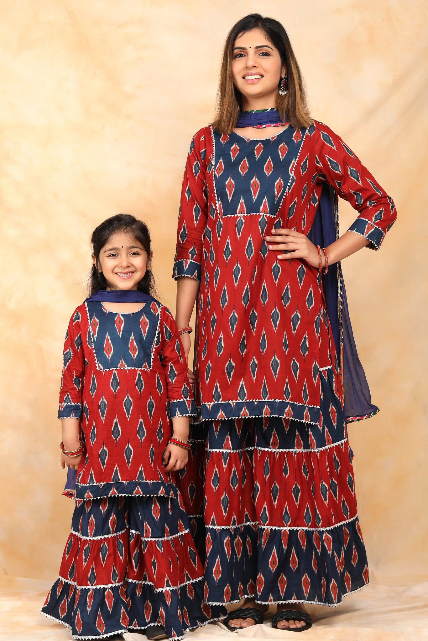 Mom and top me ethnic wear