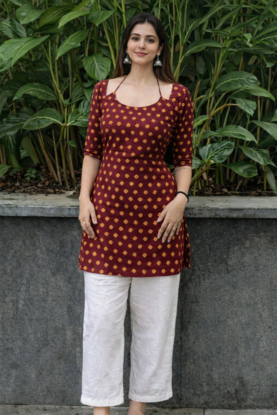 Zariya Maroon Kurta Set For Women