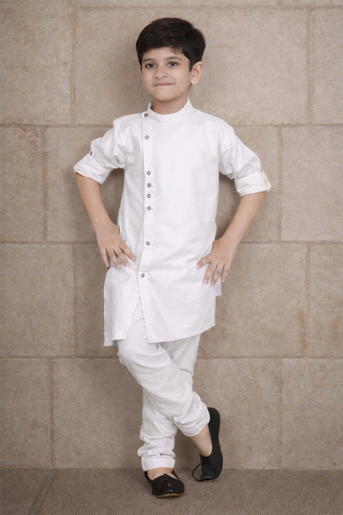 White Edge Kurta Set