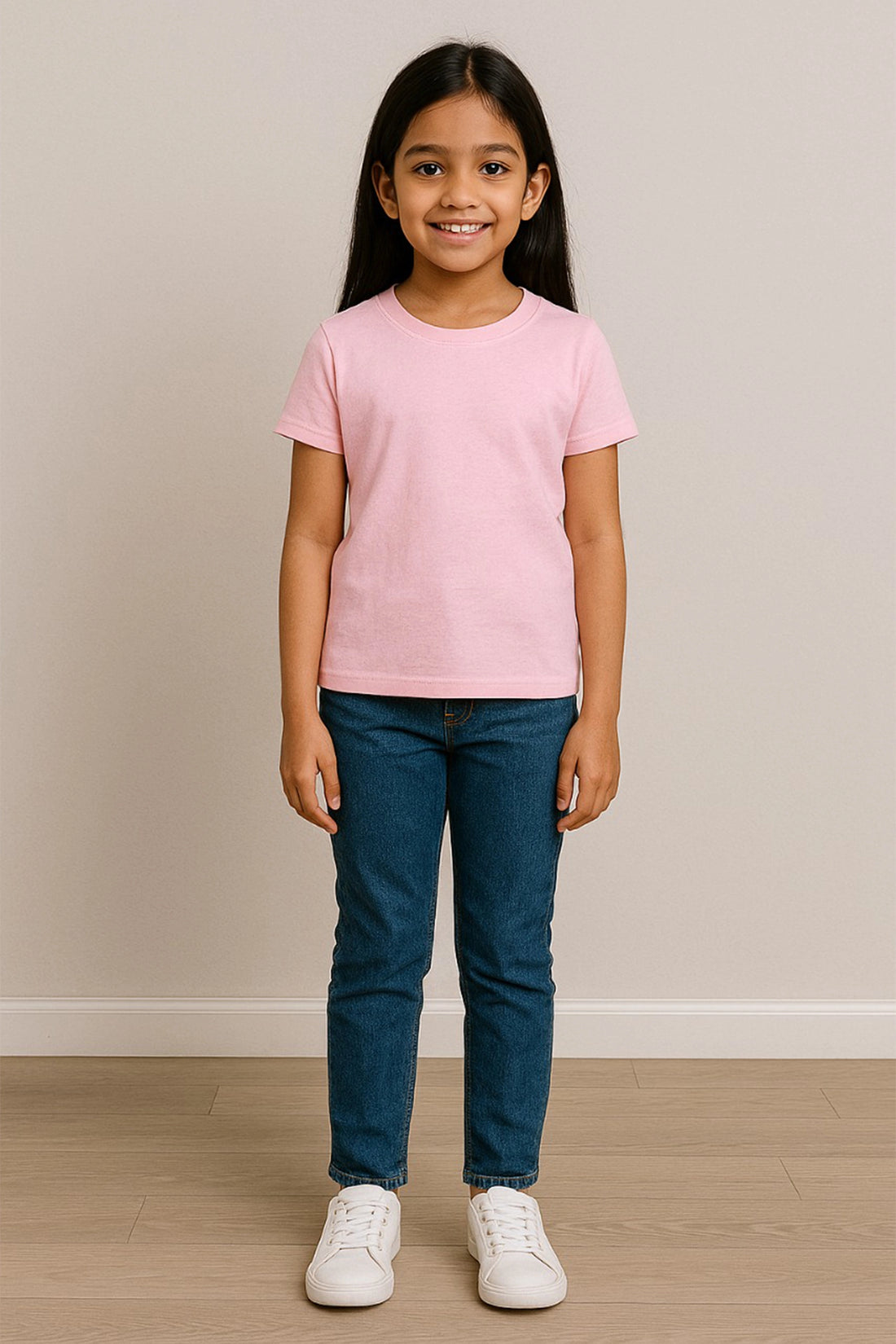 Base Tee – Baby Pink For Kids