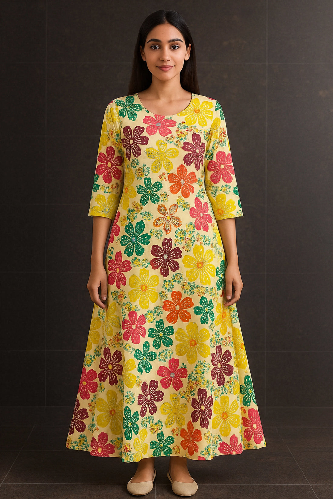 Bloom Carnival A-Line Dress