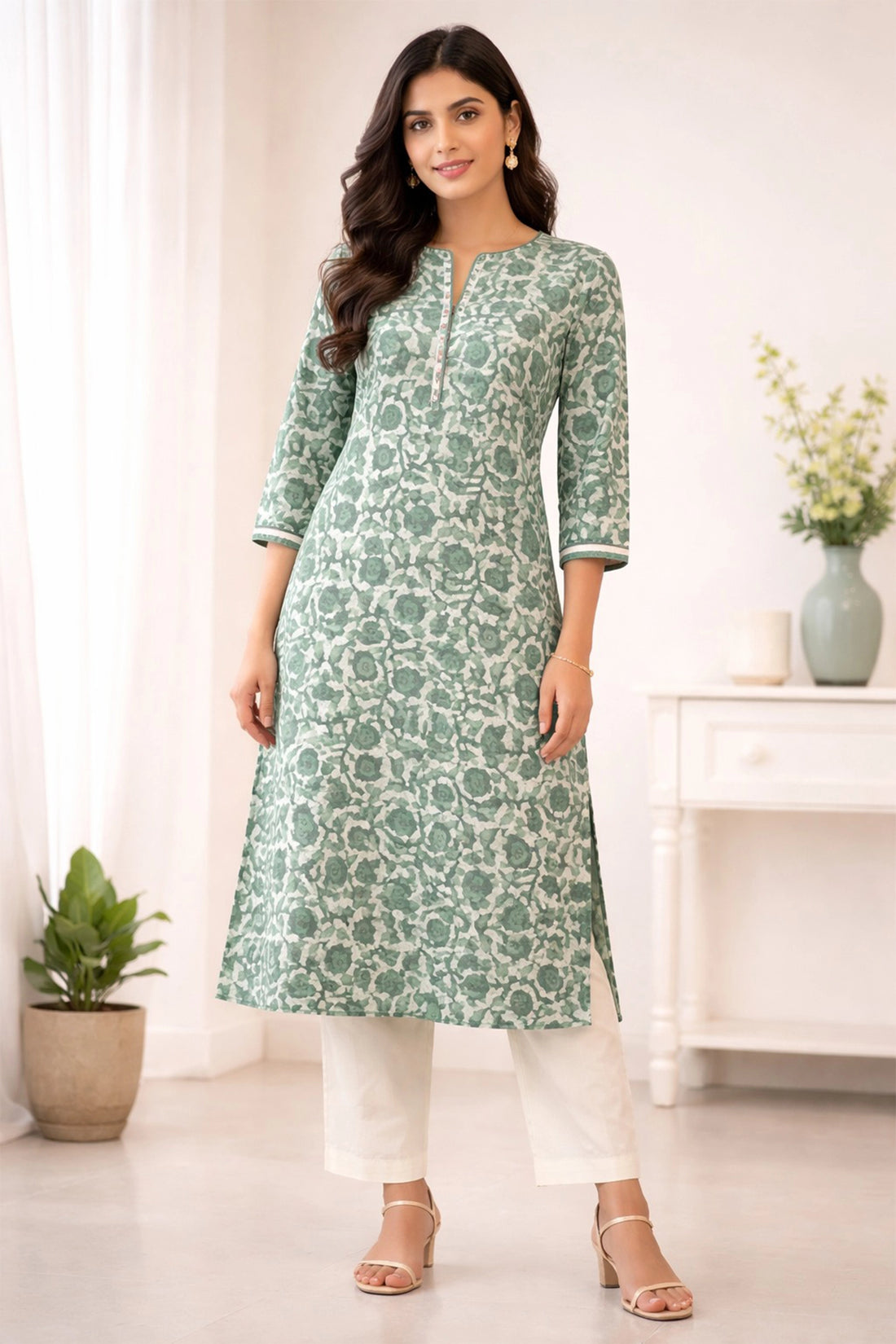 Sage Noor Kurta Set For Women