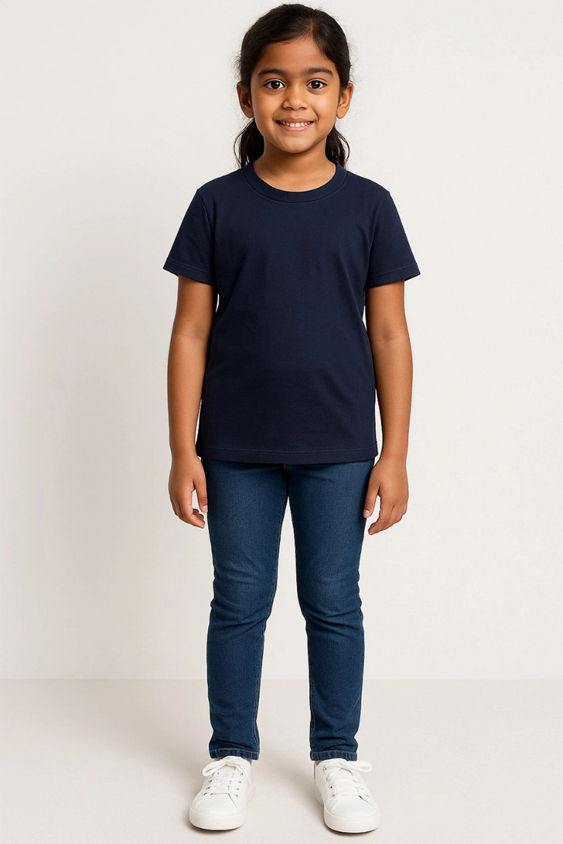 Base Tee – Navy Blue For Kids
