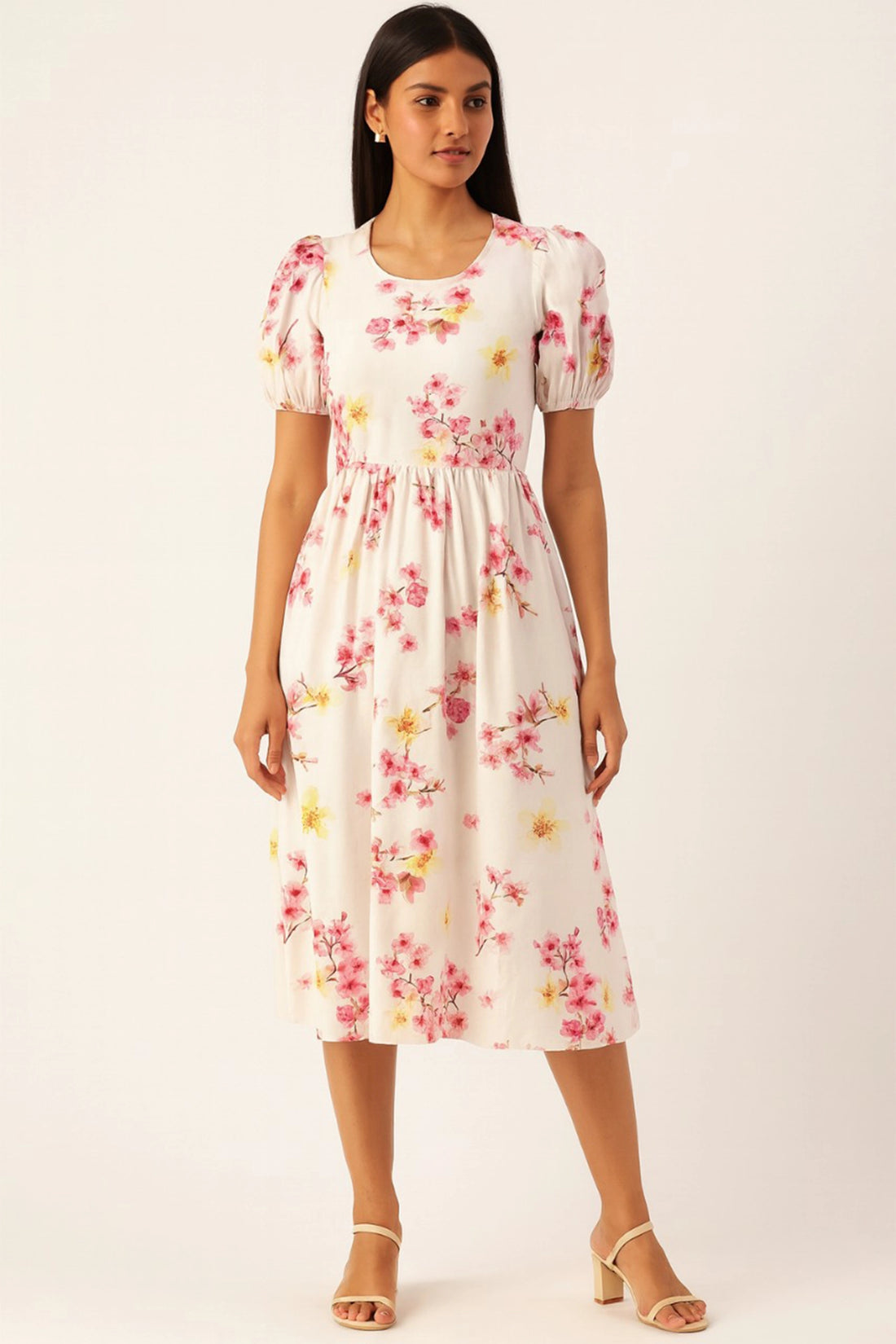 Blossom Mist Midi Dress