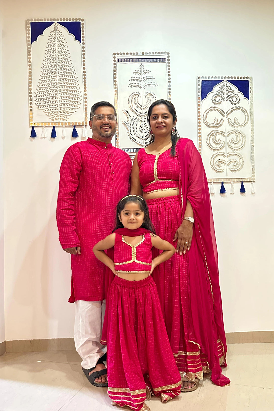 Fuchsia Rutba Family Set