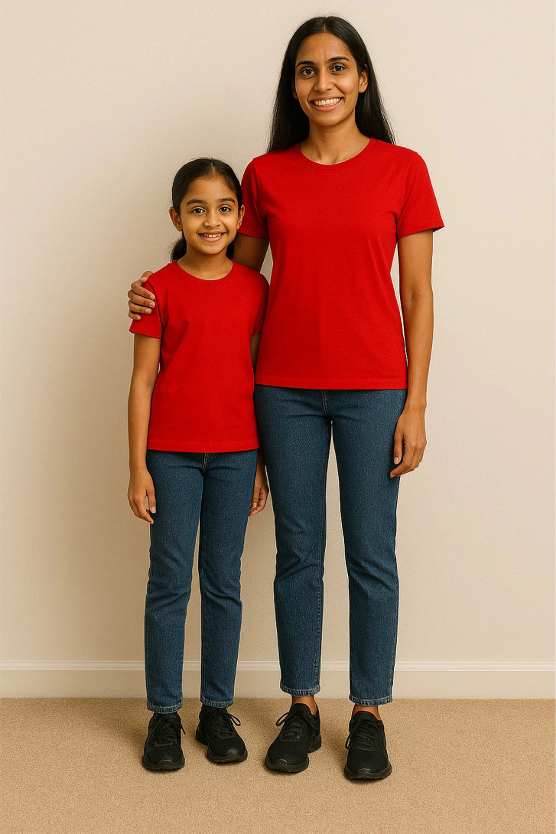 Base Tee – Red For Mom & Me