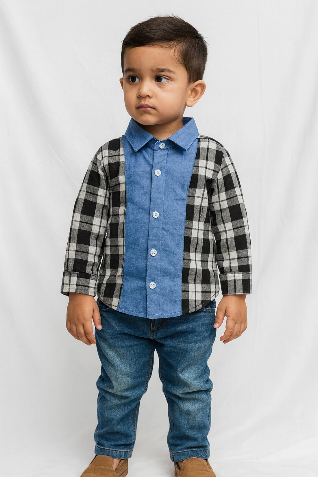 Dual Tone Casual Shirt