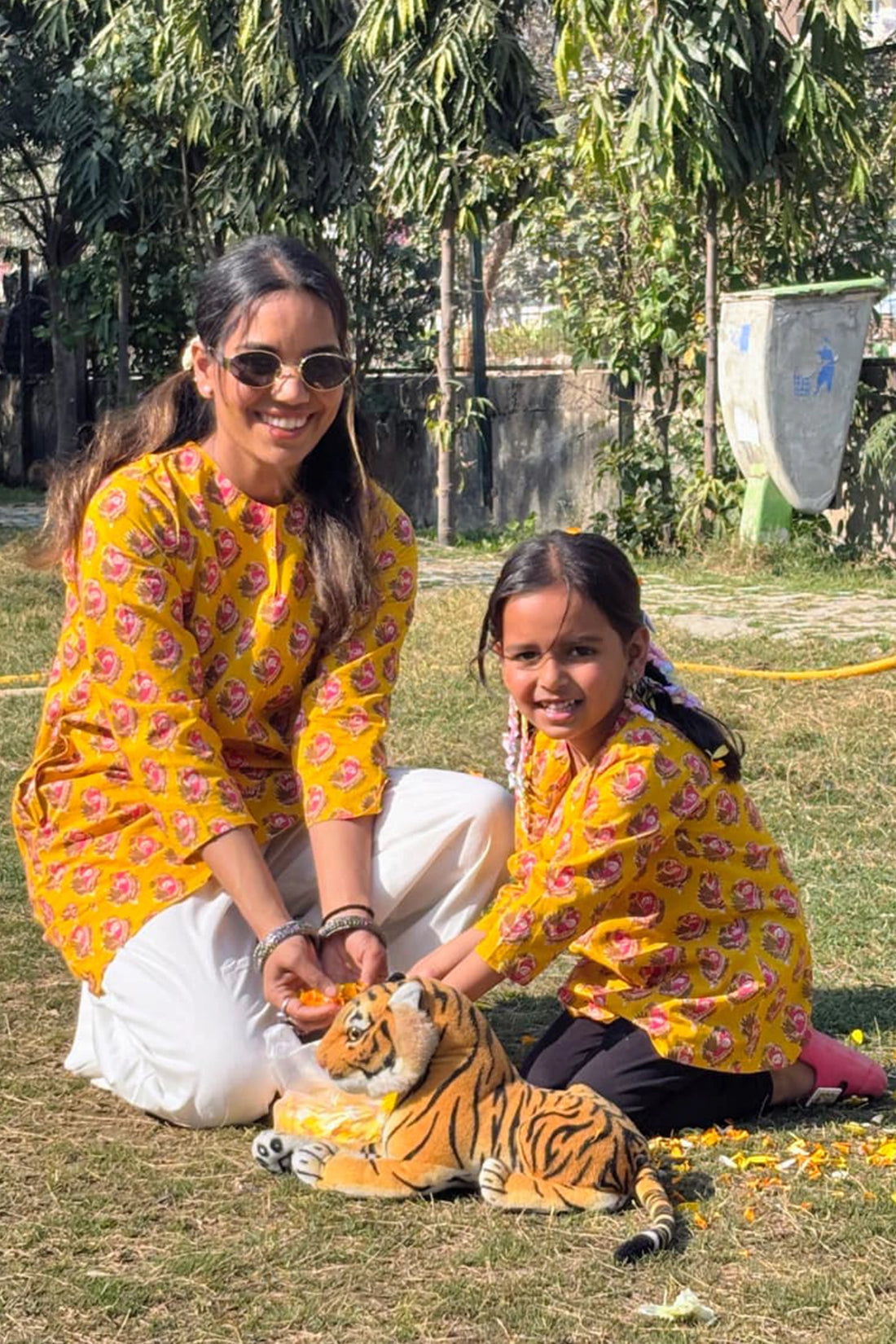 Gulbagh Kurta For Mom-Daughter