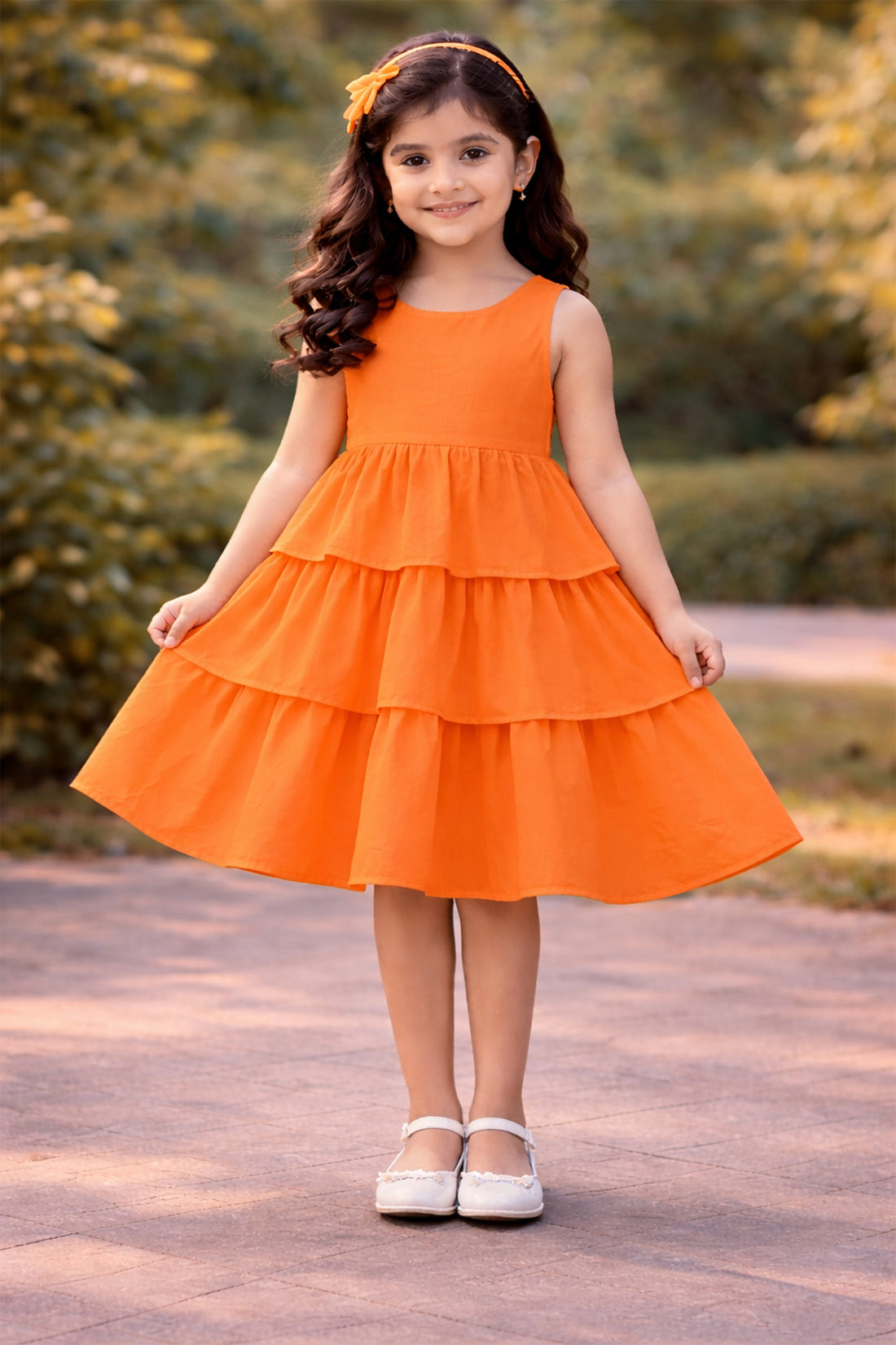 Saffron Tier Twirl Dress