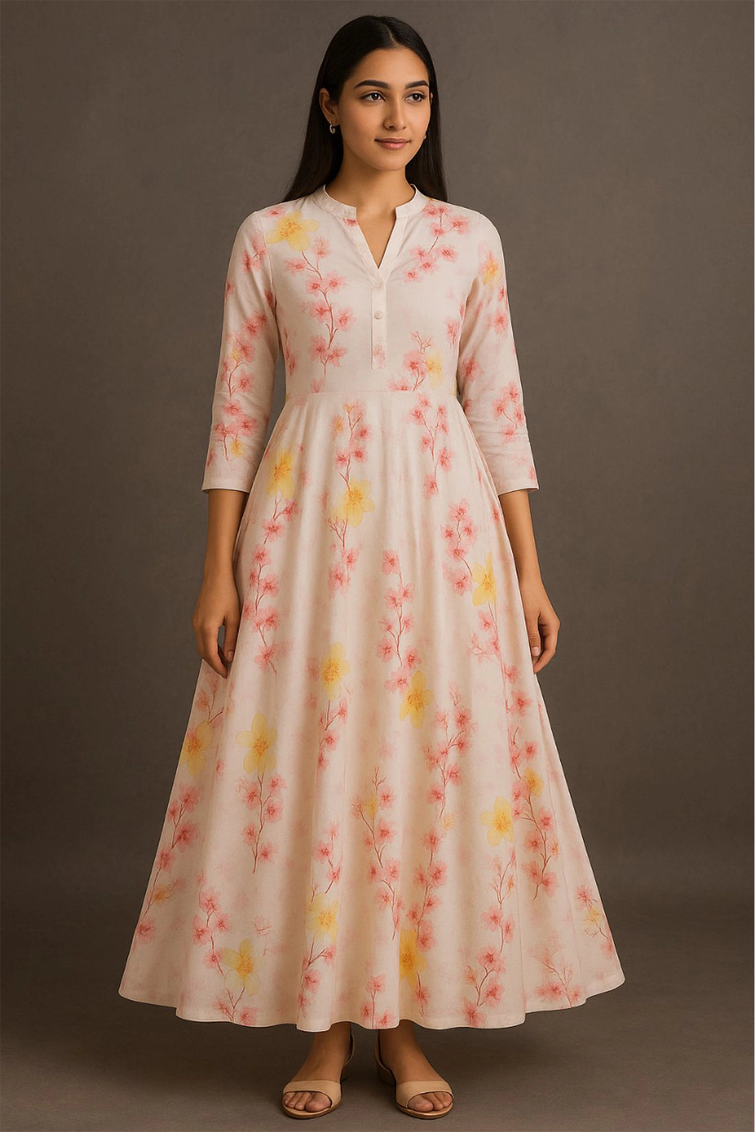 Blossom Mist Maxi Dress