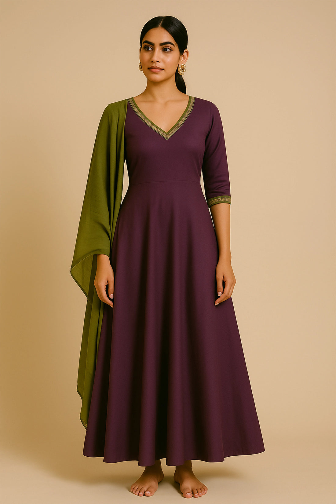 Purple Anarkha Suit Set