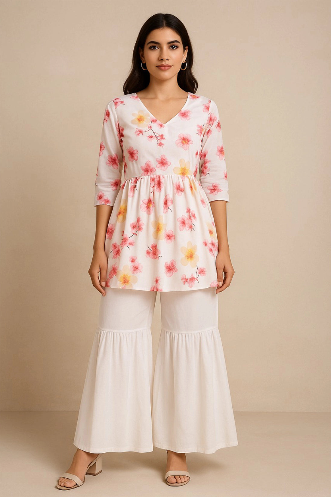 Blossom Mist Peplum Top