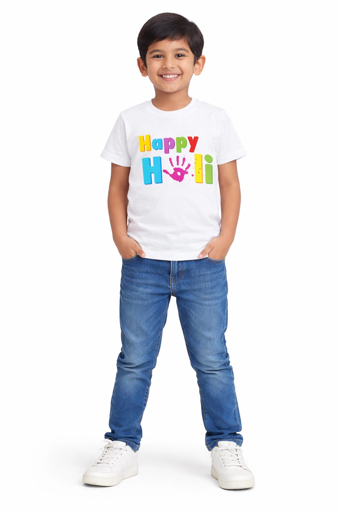 Color Burst Holi Tee - Boy