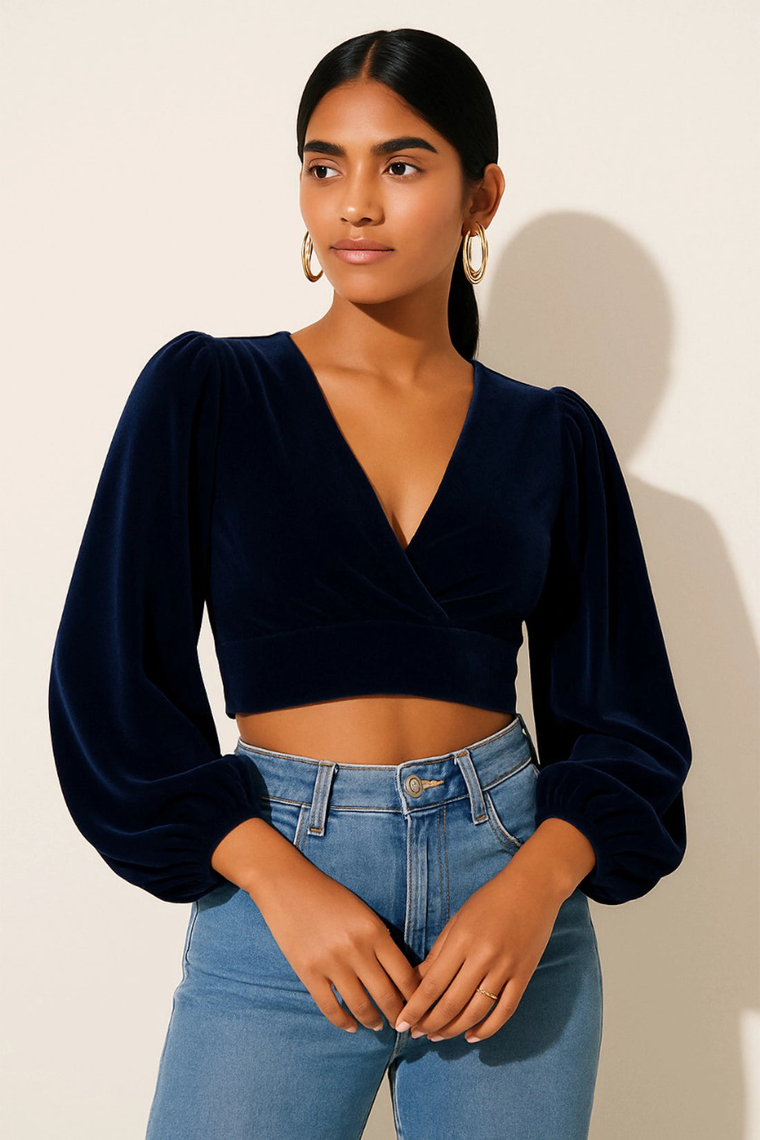 Velvet Muse – Navy Crop