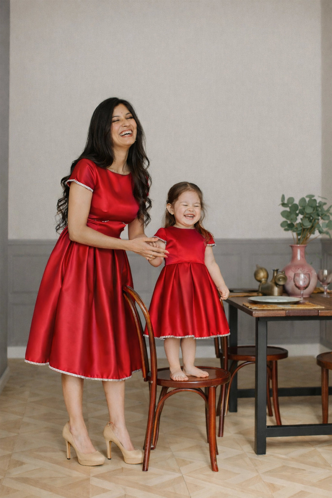 Roselle Charm – Mom & Daughter Set