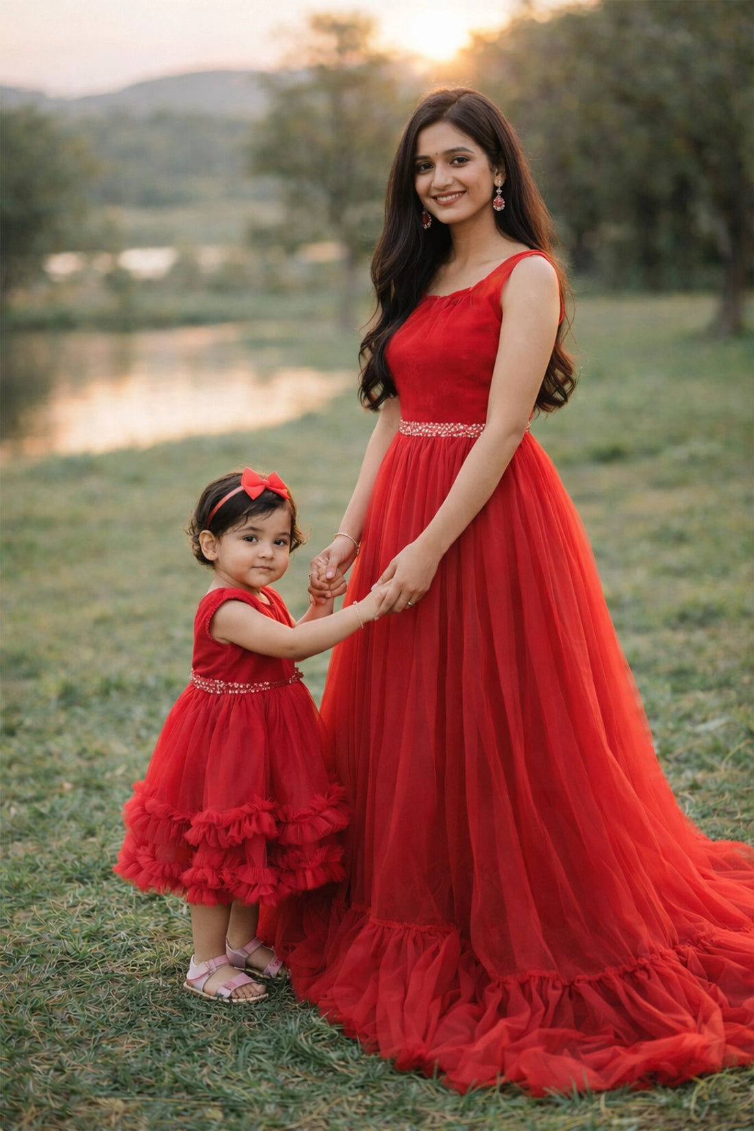 Scarlet Serenade – Mom & Daughter Set