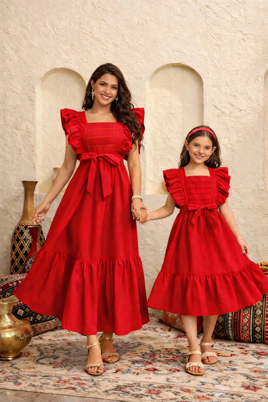 Zarika Red – Mom & Daughter Set