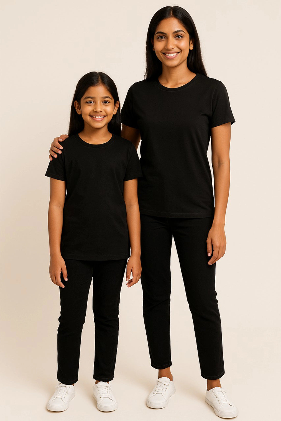Base Tee – Black For Mom & Me