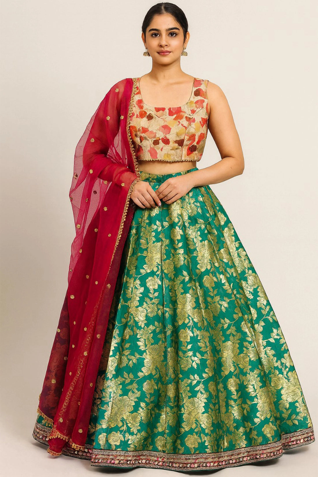 Zari Zehra – Brocade Lehenga Set
