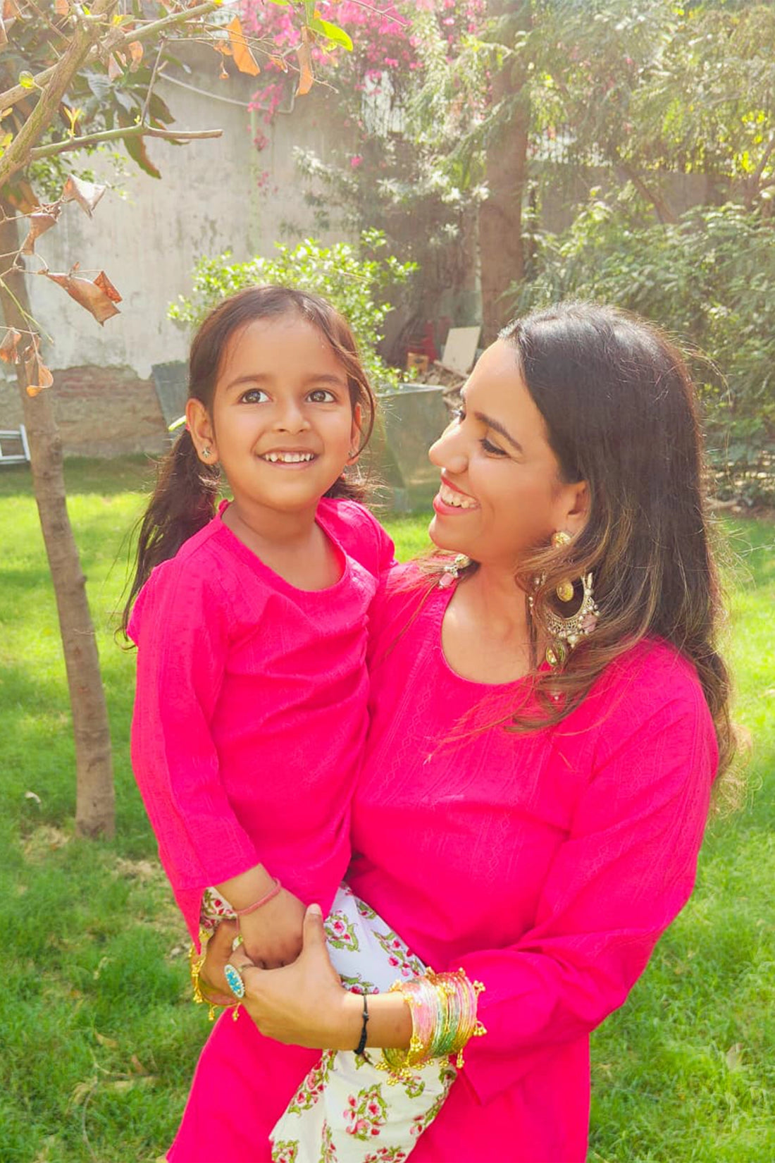 Desi Blossom Set For Mom & Daughter