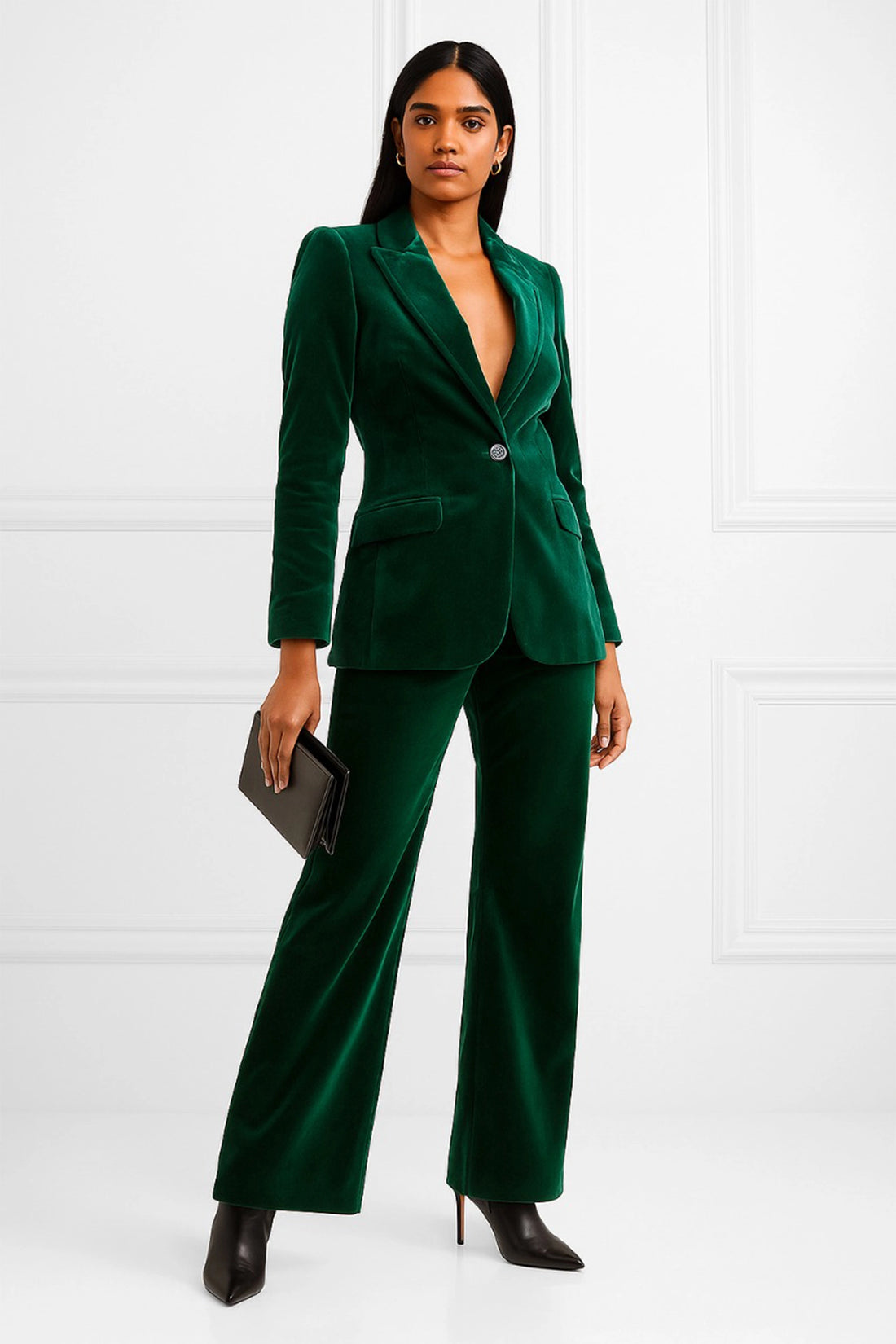 Green Velvet Executive Set For women